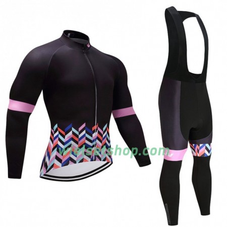 Fietskleding Dames (Fietsshirt Lange Mouw + Lange Koersbroek) 2017 CCC Liv N006